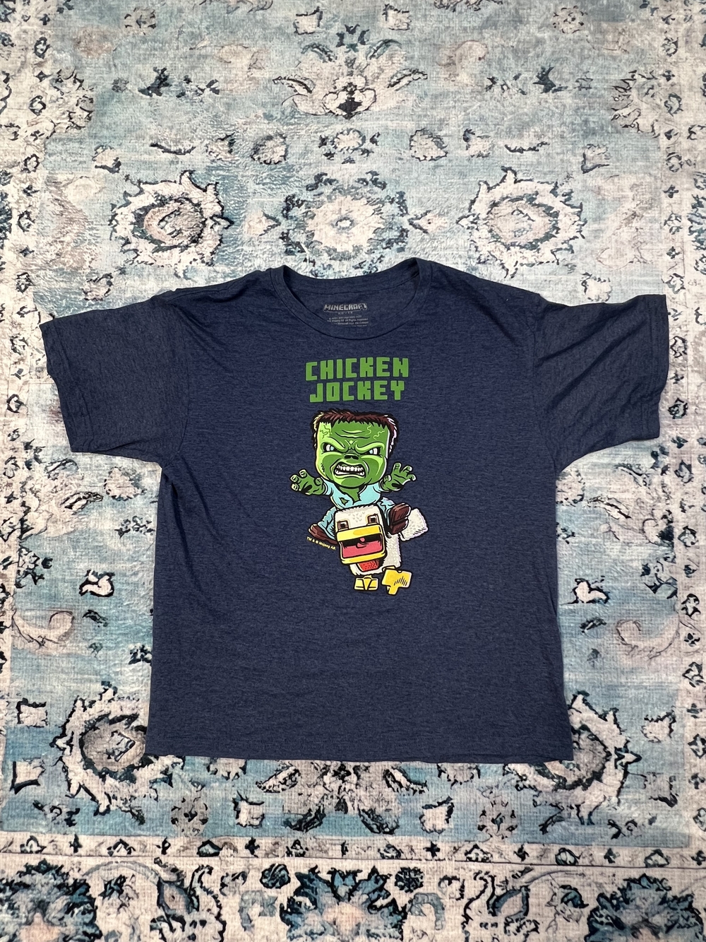 Kids Navy 'Chicken Jockey' Graphic Tee